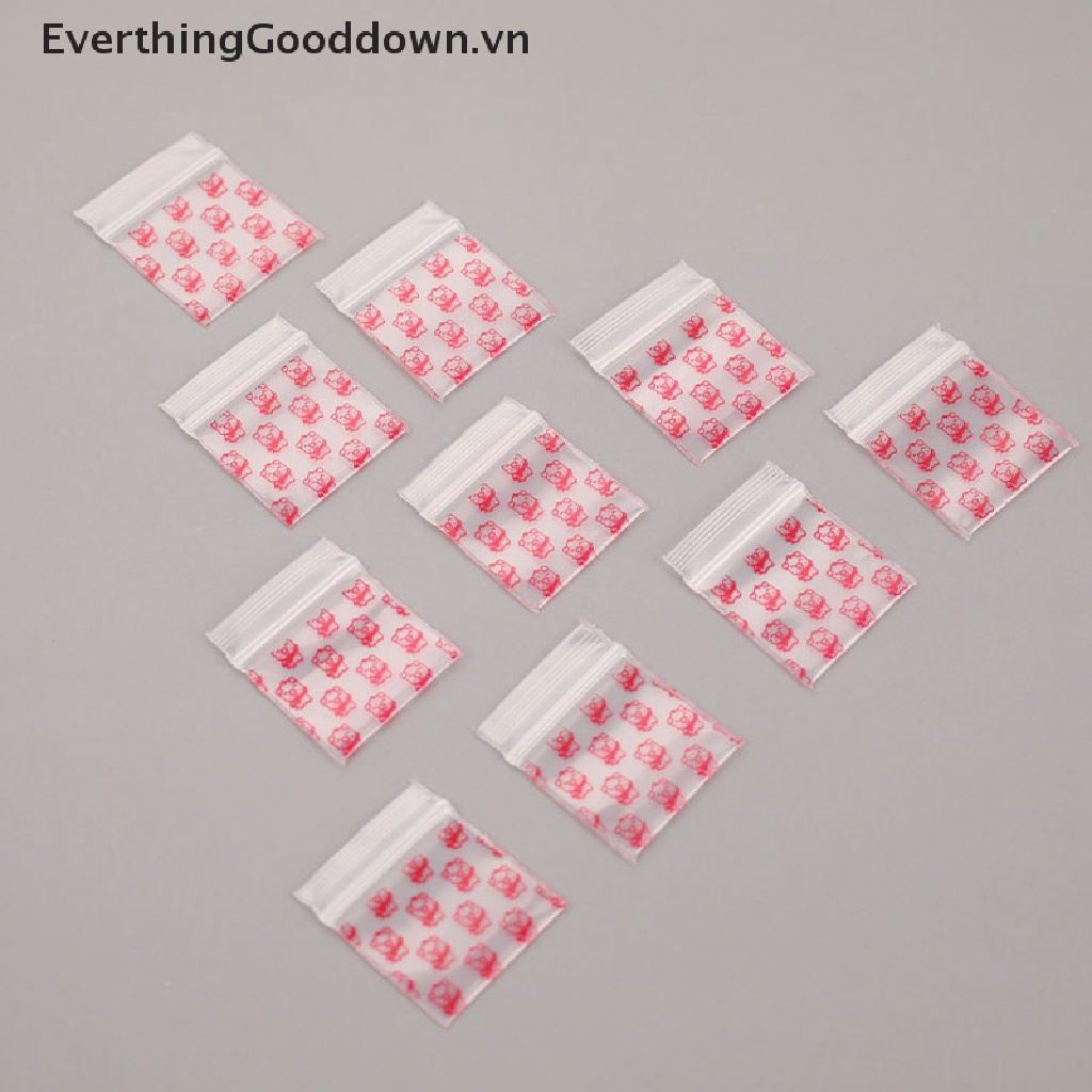 Set 100 Túi Zip Nhựa Mini Tiện Dụng