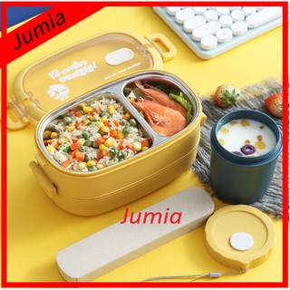 Hộp đựng cơm giữ nhiệt Hộp đựng cơm 2 tầng, hộp cơm inox, hộp cơm bỏ lò vi sóng