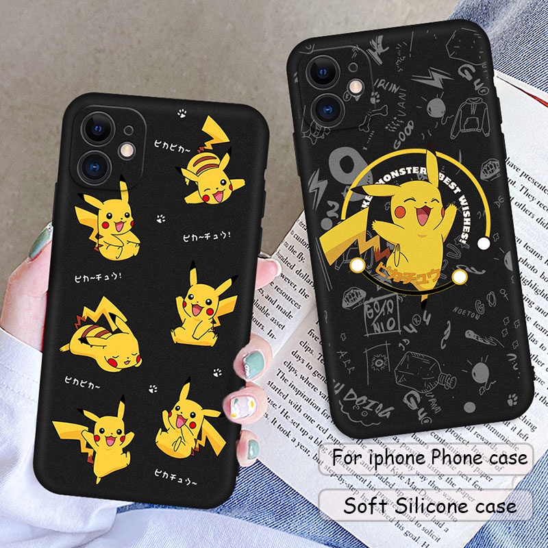 Ốp điện thoại M022 Pikachu thích hợp cho IPHONE 13 12 11 PRO MAX 12 MINI XS MAX XR X XS 6/7/8PLUS 6SPLUS 4 5 6 7