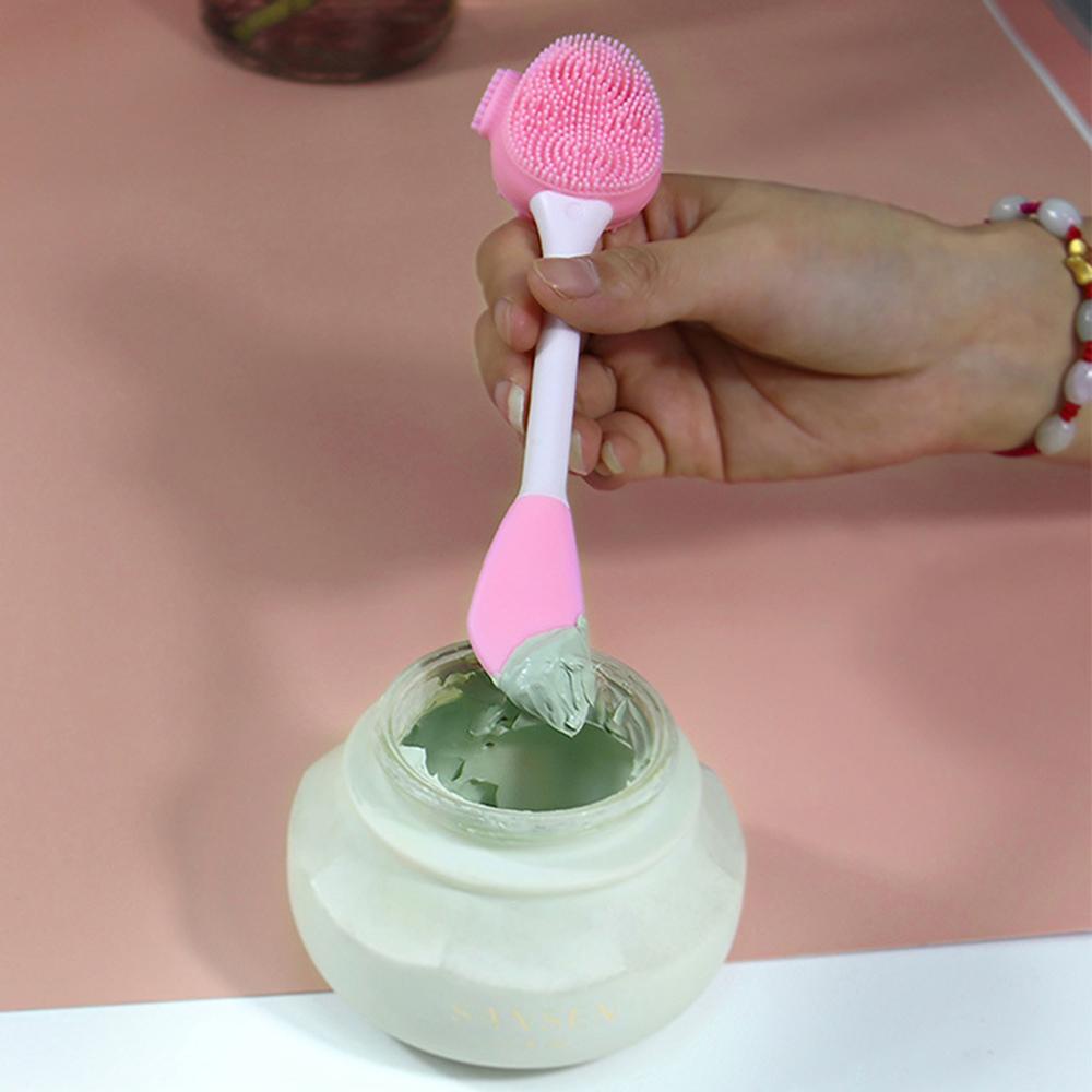 Cọ Rửa Mặt Bằng Silicone Hai Mặt Tiện Dụng