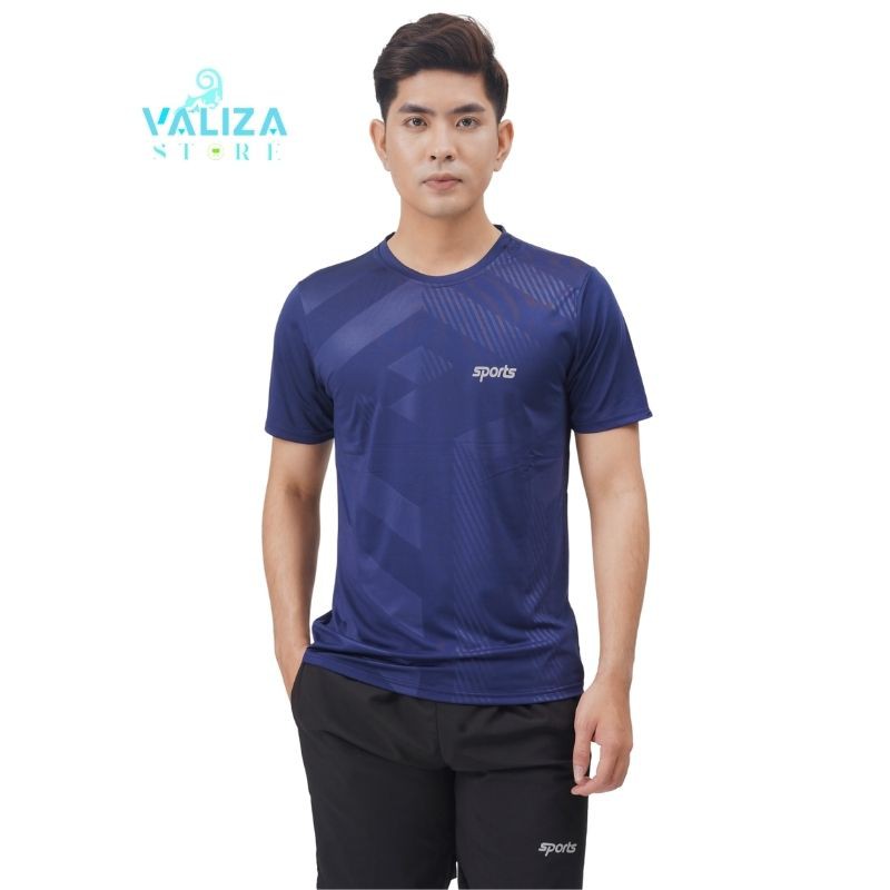 Áo Thun thể thao nam có cổ tròn dập vân chất thun lạnh cao cấp giá rẻ VALIZA AT09| | BigBuy360 - bigbuy360.vn