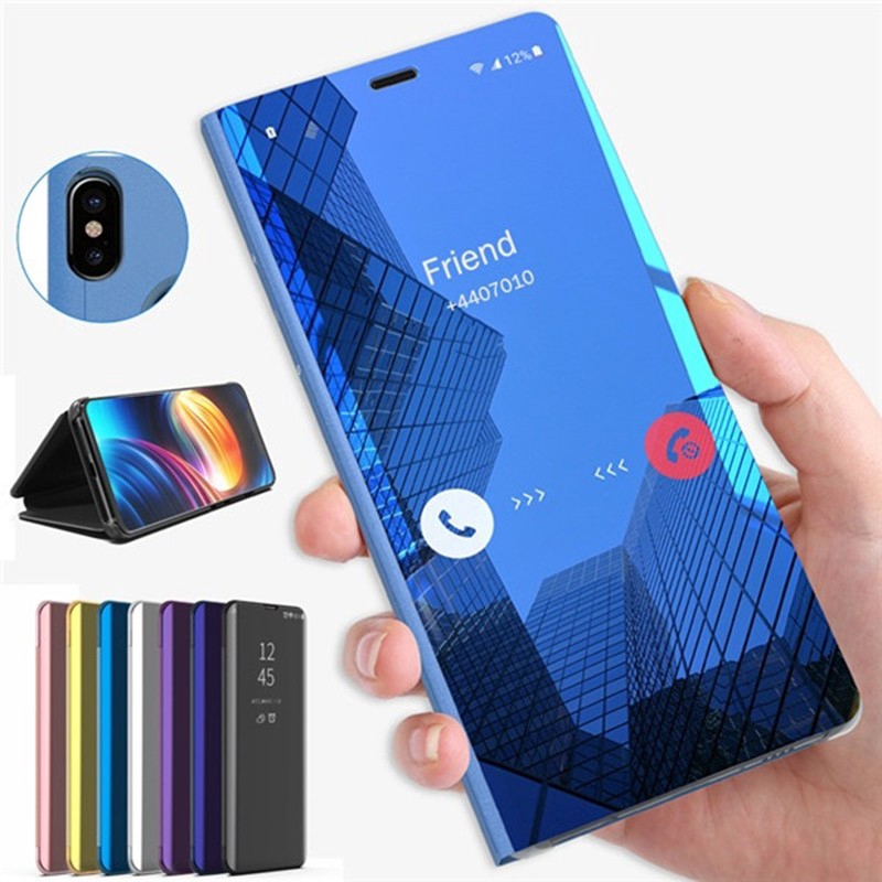 Bao Da Tráng Gương Thời Trang Cho Xiaomi Redmi 5 5a Note 5 5a 5pro