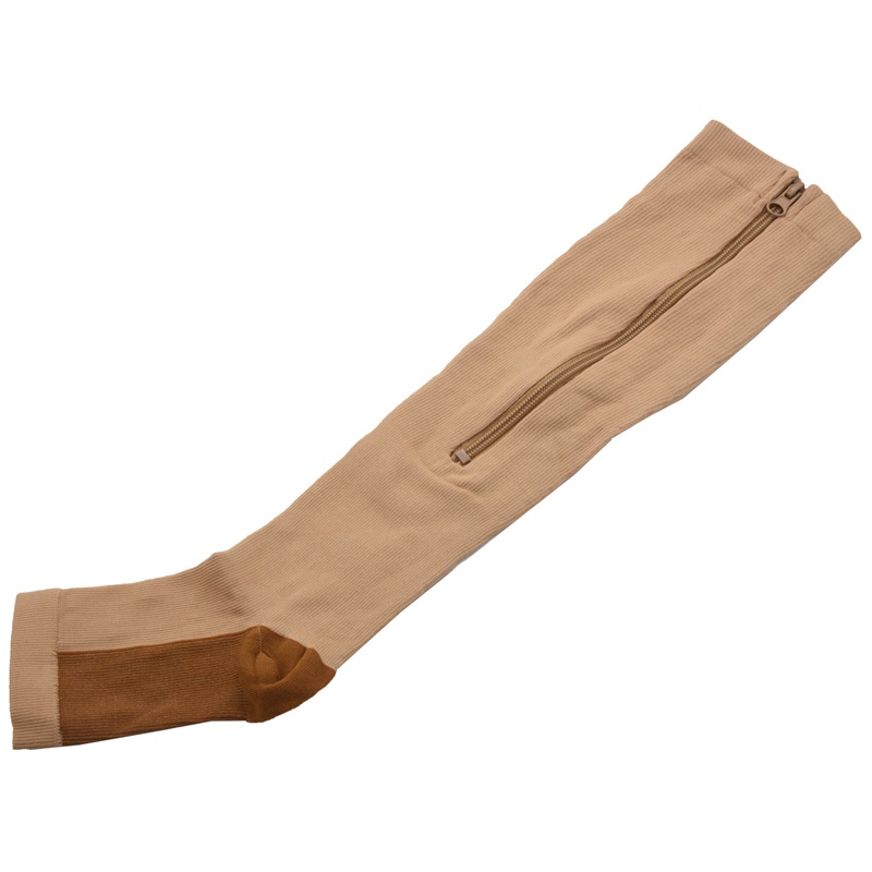 [Hàng mới về] Vớ nén hỗ trợ chân có khóa kéo tiện lợi chất lượng cao