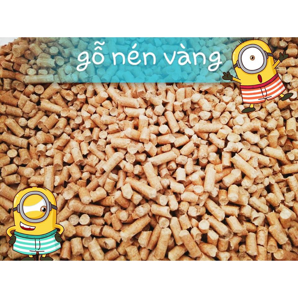 gỗ nén vàng lót chuồng cho hamster/sóc/nhím 1kg