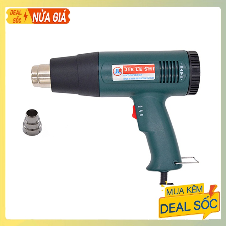 Máy khò nhiệt 1800W, máy thổi hơi nóng màng co