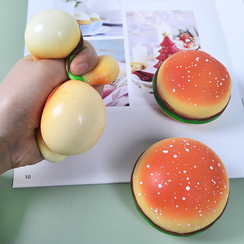 Đồ Chơi Squishy Hình Bánh Hamburger Hoạt Hình Phong Cách Nhật Hàn Độc Đáo