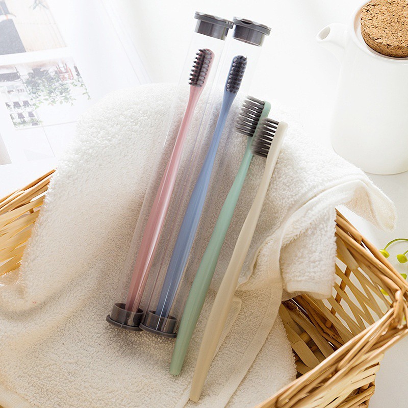 [Hàng mới về] Bàn chải đánh răng than tre hoạt tính chất lượng cao