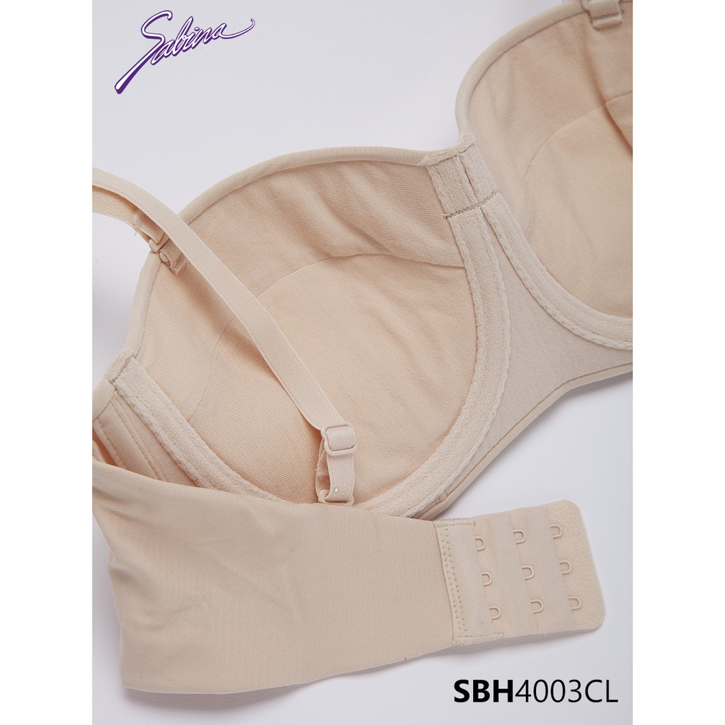 Áo Lót Cúp Ngang Mút Vừa Có Gọng Màu Trơn Soft Doomm Body Bra By Sabina SBH4003