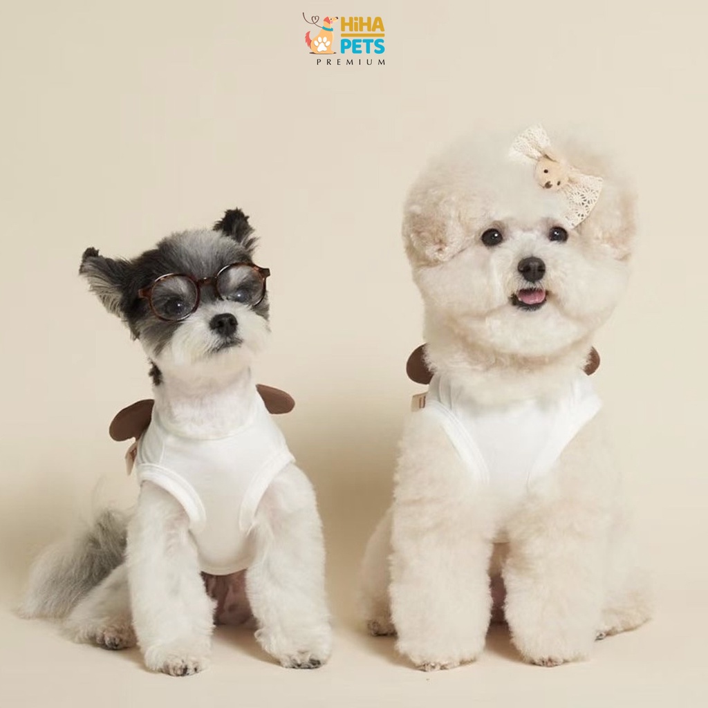 Quần Áo Cho Chó Mèo Hàn Quốc Quần Áo Thun Cho Thú Cưng Premium Hiha Pets.