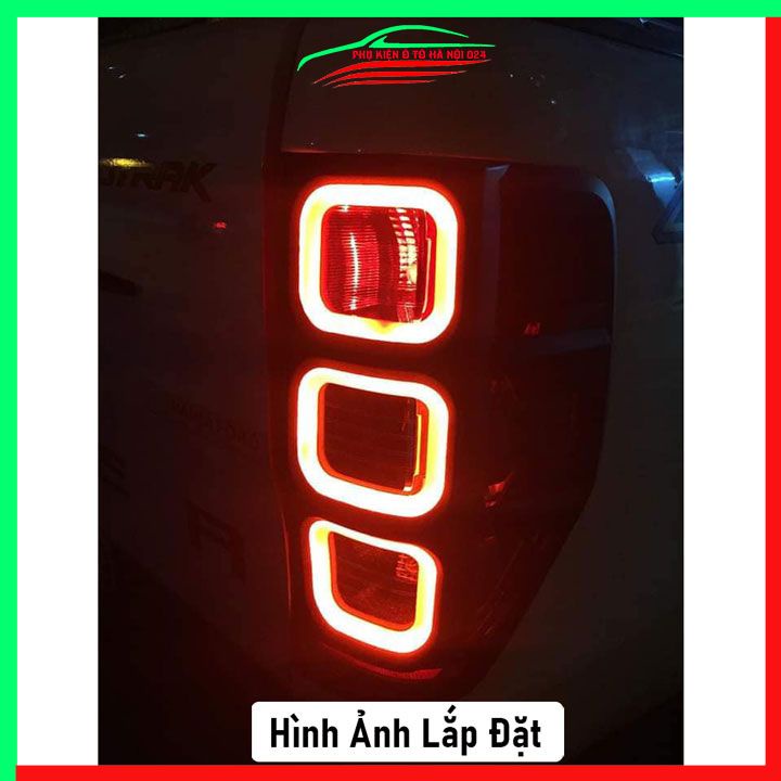 Ốp viền đèn pha hậu Ranger 2014-2021 Có Đèn Led chống trầy làm đẹp xe