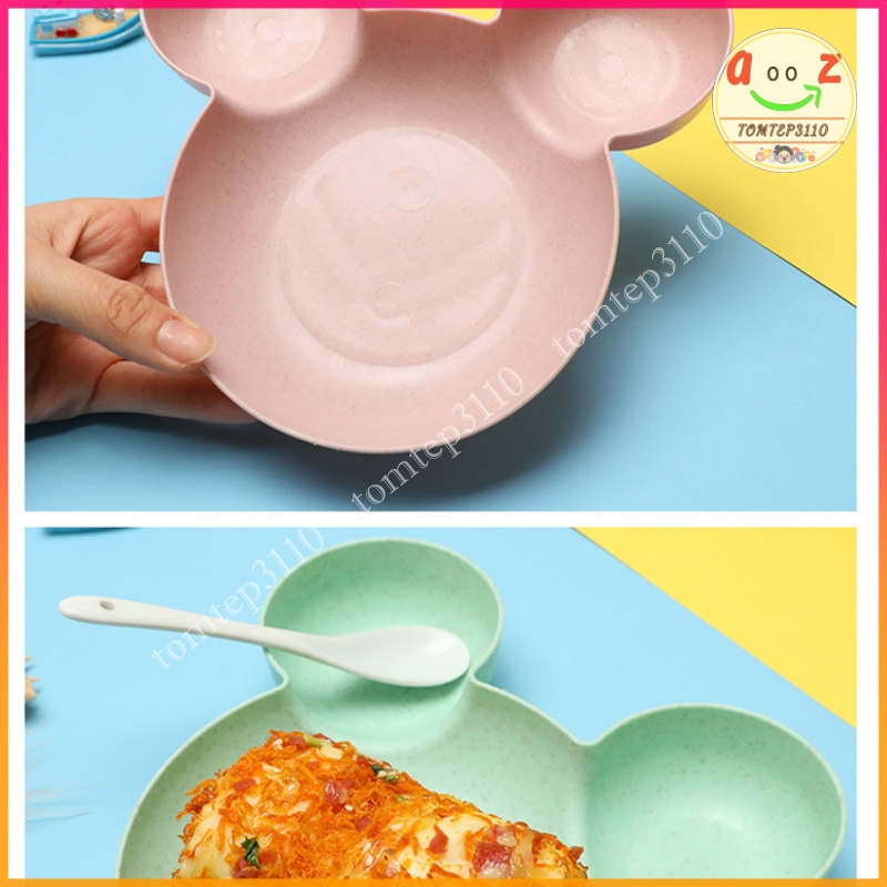 Bát Ăn Dặm Hình Chuột Mickey Cho Bé - Chất Liệu Nhựa Lúa Mạch An Toàn Cho Sức Khỏe