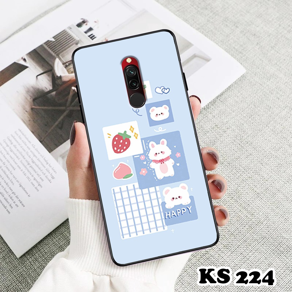 Ốp lưng Xiaomi Redmi 7 - Redmi 7A - Redmi 8 - Redmi 8A - Ốp in hình thỏ con dễ thương - Lưng nhám Viền  TPU cao cấp