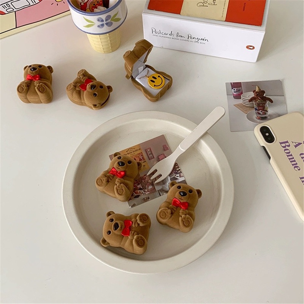 Hộp Đựng Trang Sức Hình Chú Gấu Mini Dễ Thương