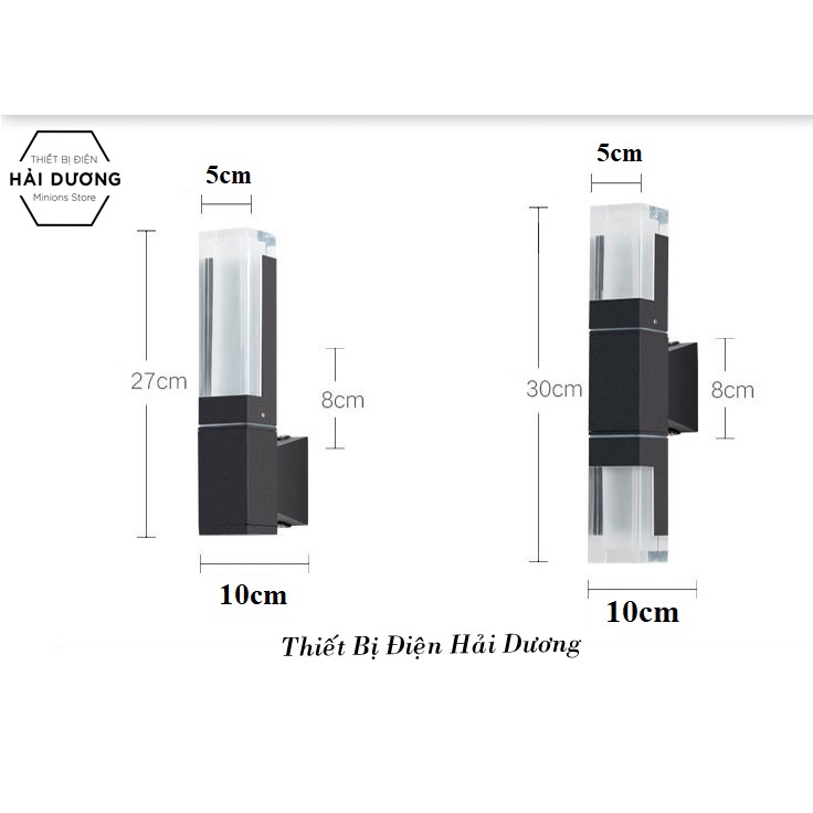 Đèn Tường Led Kiểu Dáng Hiện Đại 7w/14w Chống Nước DT-1167 - Led Siêu Sáng - Ánh Sáng Trắng / Vàng - Bảo Hành 1 Năm