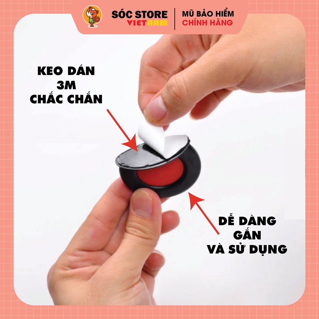 Tai gấu mũ bảo hiểm - phụ kiện gắn trang trí nón bảo hiểm cute, độc lạ chính hãng Sóc Store VN