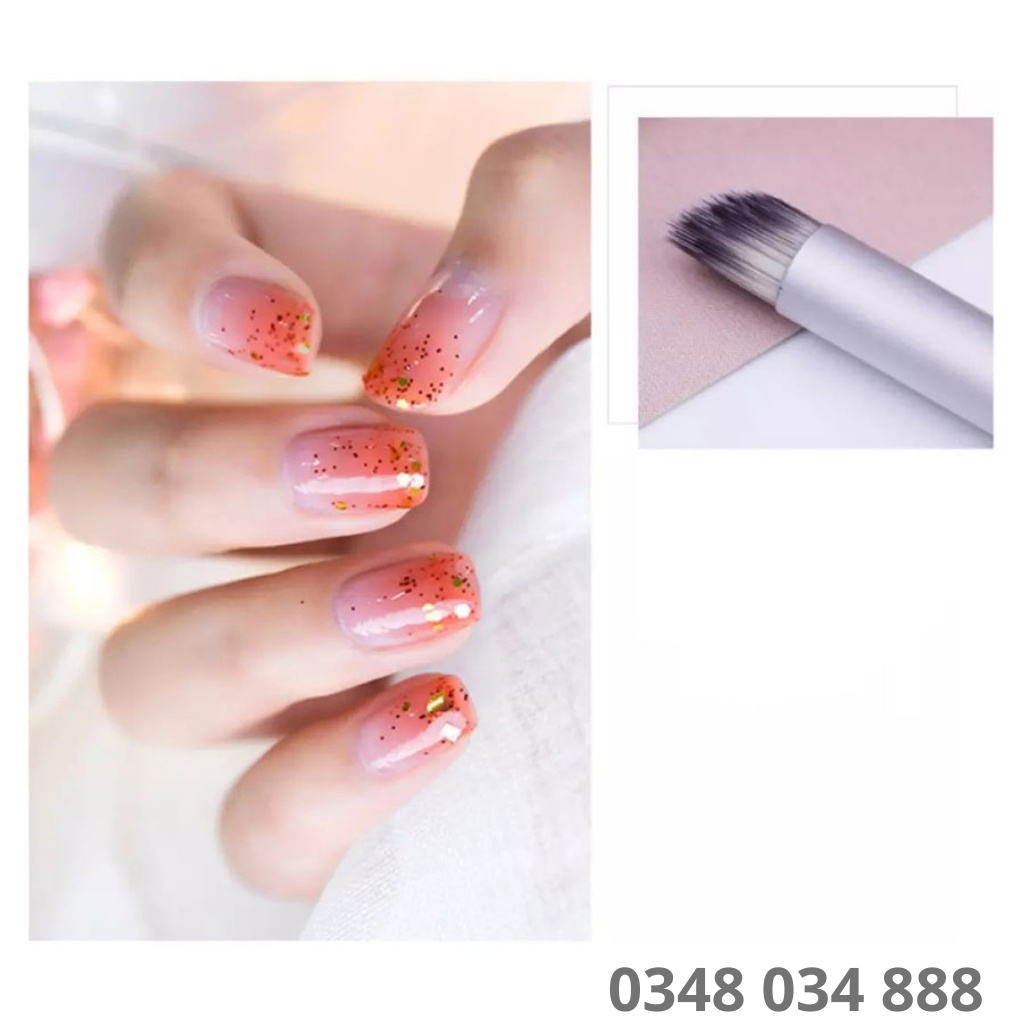 Cọ ombre cán gỗ đầu xiên