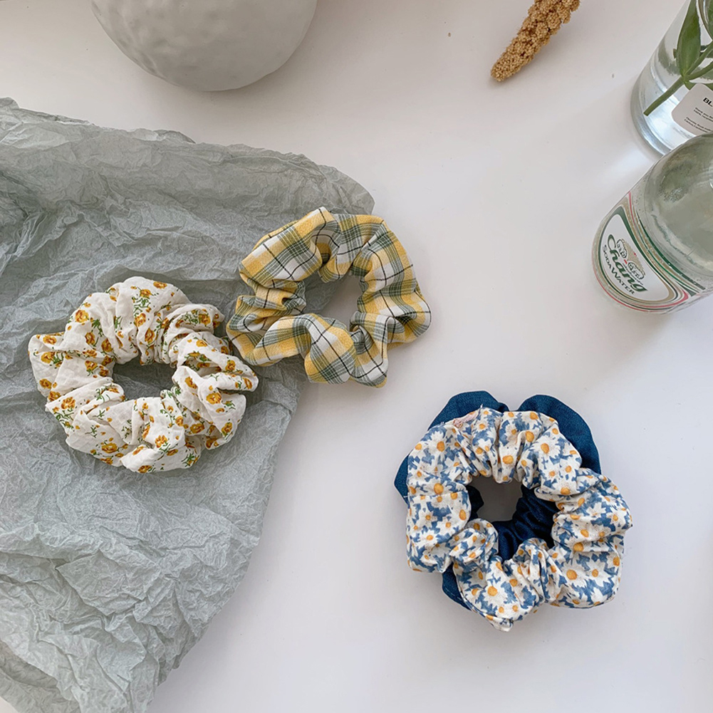 Dây Buộc Tóc Co Giãn In Họa Tiết Thời Trang Cho Nữ