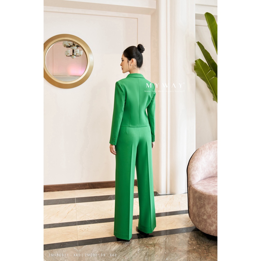 Set Vest Nữ Croptop Quần Ống Rộng MY WAY Sang Trọng Cá Tính 2MVB0911 -2MQB0109 XA0