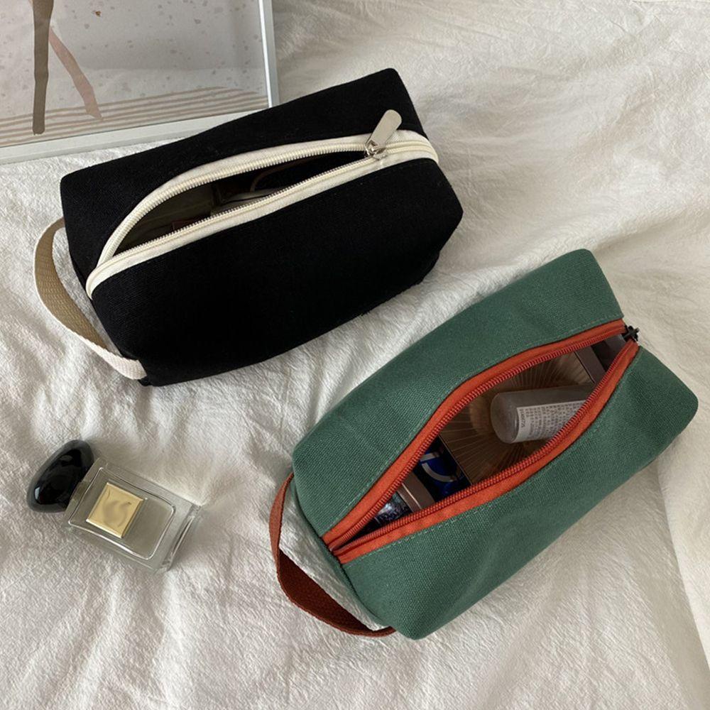 OCEANMAP Túi Đựng Mỹ Phẩm / Đồ Trang Điểm Màu Tương Phản Sức Chứa Lớn Cho Học Sinh