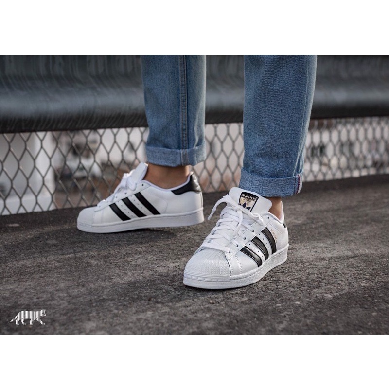 [Mã SKAMLTSM9 giảm 10% đơn 99K] Giày thể thao Sneaker Adidas Super Star Tem vàng