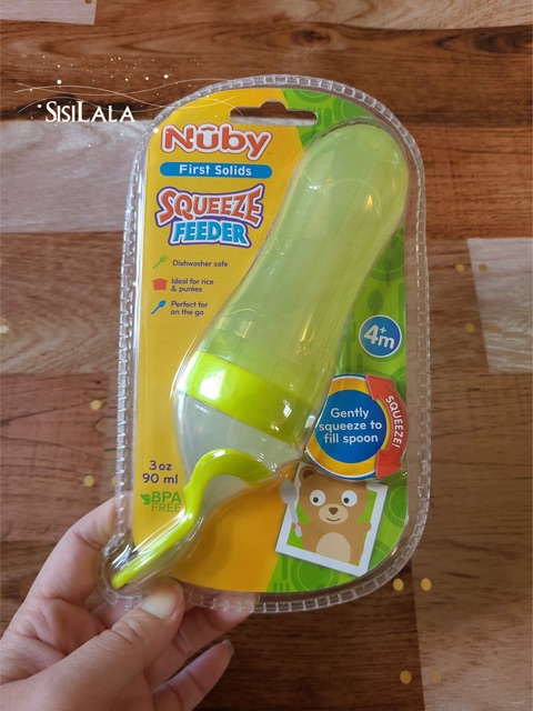 Bình muỗng ăn dặm Nuby cho bé 9m+