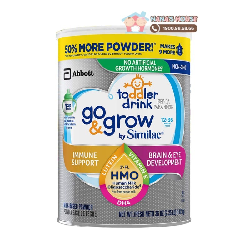 Sữa Similac Go&Grow HMO NON GMO - Similac Go&Grow cho bé từ 12 - 36m+