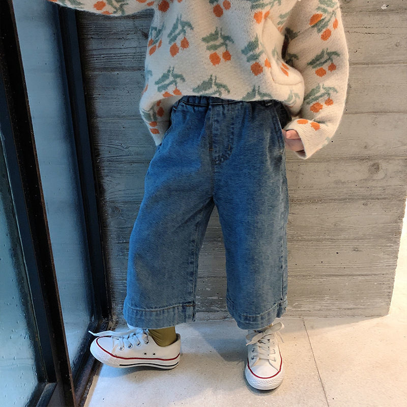 Quần Jean Ống Suông Rộng Cá Tính Theo Phong Cách Hàn Quốc 2022 Dành Cho Nữ