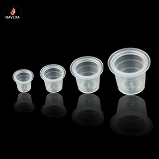 Chum đựng mực xăm loại không có đế - 1 túi trộn 3 size