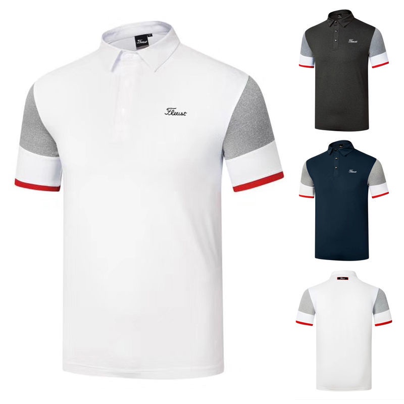 Áo Thun Thể Thao Ngắn Tay Thấm Hút Mồ Hôi Thoáng Khí Nhanh Khô Cho Nam Titleist