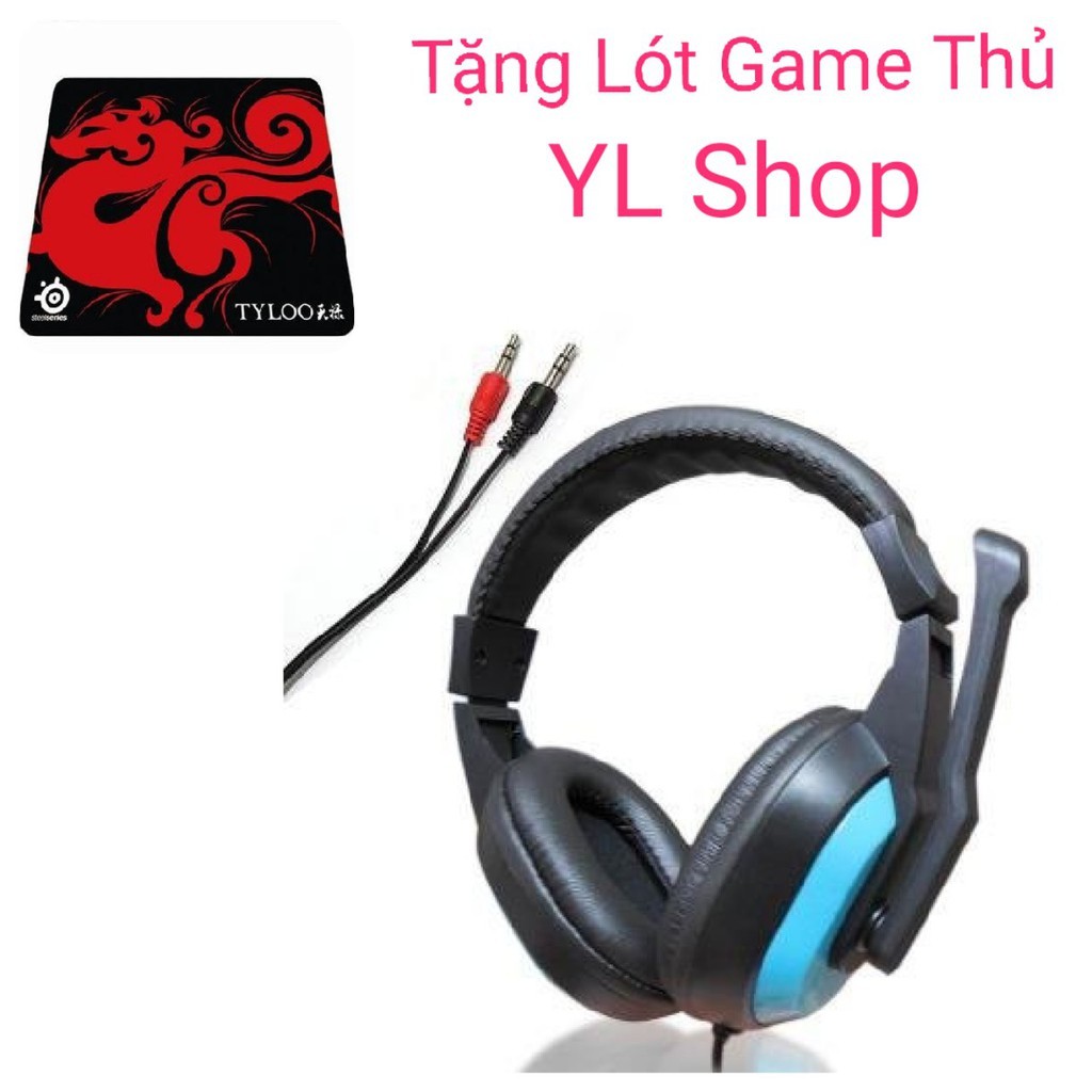 TAI NGHE GAME THỦ CHỤP TAI CÓ MIC THOẠI 471 SÀNH ĐIỆU DÙNG TỐT CHO CẢ ĐIỆN THOẠI VÀ MÁY TÍNH TẶNG LÓT CHUỘT GAME THỦ