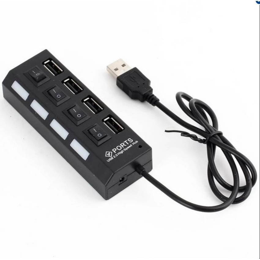 Bộ chia USB 4 port có công tắc USB 2.0 4