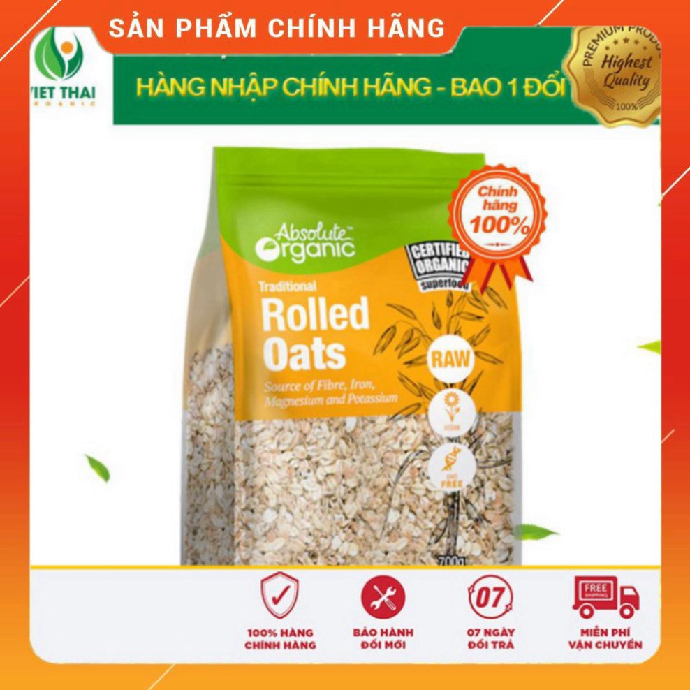 Yến Mạch Giảm Cân Hữu Cơ 700G Cán Dẹt Cán Vỡ Giảm Cân 💝FREESHIP💝 Yến Mạch Giảm Cân Cho Bé Ăn Dặm Organic Rolled Oat