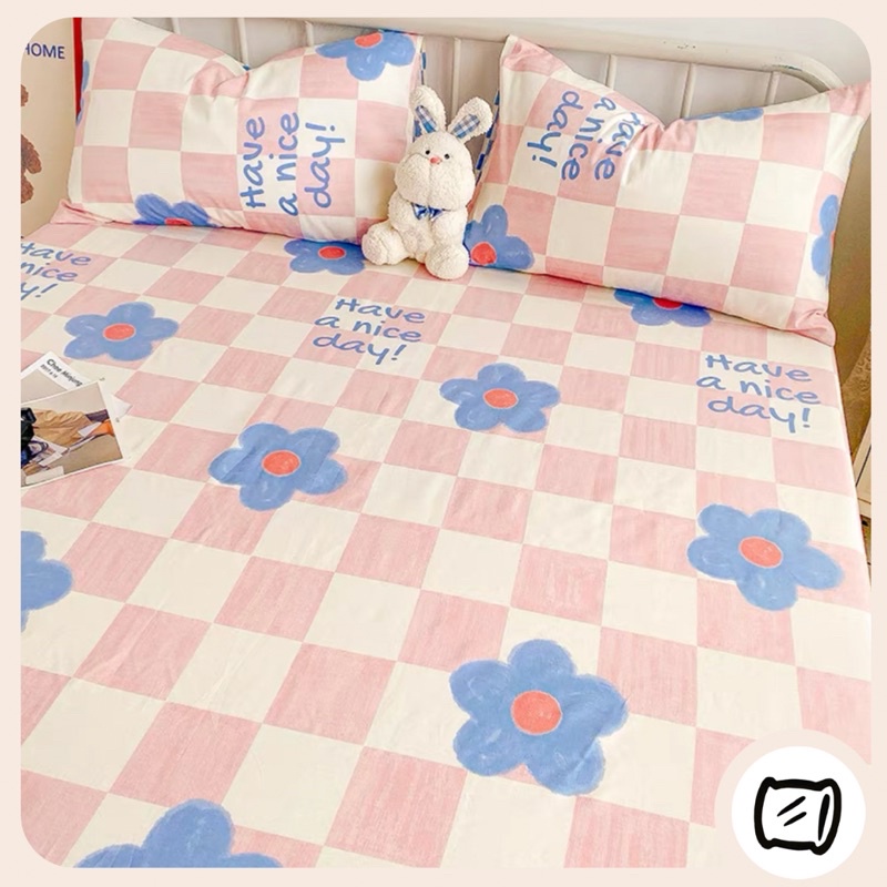 ✨FULL SET GA GỐI LẺ COTTON 100% hoạ tiết hoa nhí( Miễn phí bo chun mọi loại size)-Chù Bedding