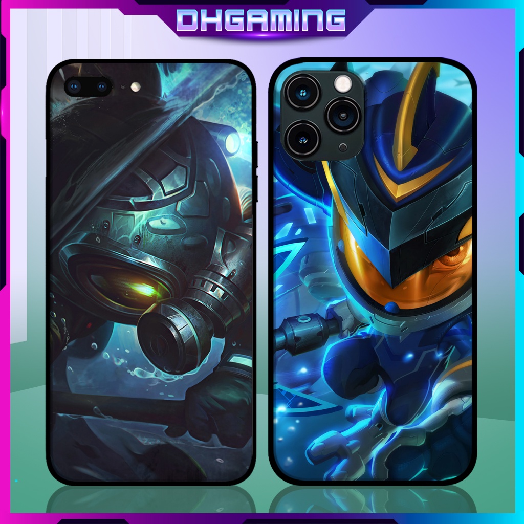 Ốp lưng điện thoại iPhone in hình game liên minh Fizz Siêu Nhân Thiên Hà & Fizz Biệt Đội Omega- DH Gaming
