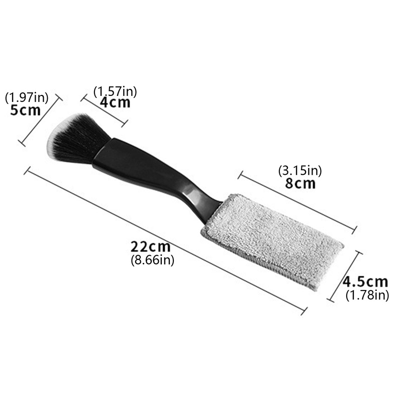 Cọ Vệ Sinh Khe Điều Hòa Xe Hơi Thiết Kế 2 Trong 1 Tiện Dụng