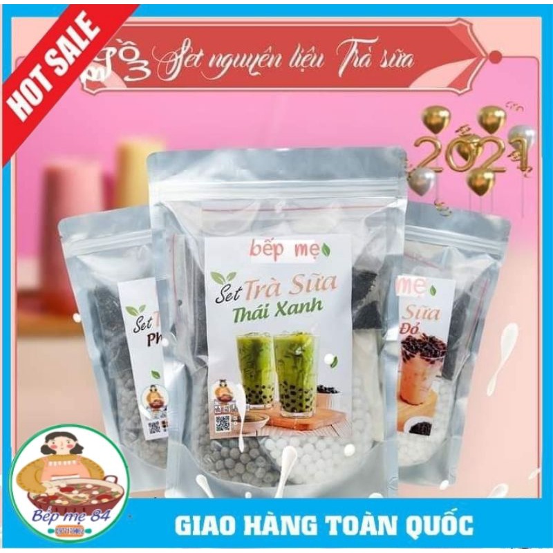[HCM]MUA KÈM SALE SỐC 3 VỊ TRÀ SỮA CHUẨN XIN SÉT 15-17 CHÉN DÙNG THỬ CỦA BẾP MẸ 84 ❤️