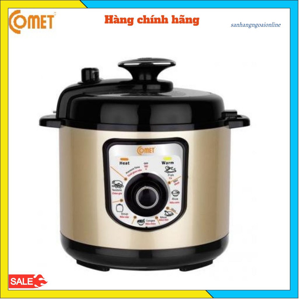 Nồi áp suất Comet CM6156 Dung tích 6.0L Công suất 1000W