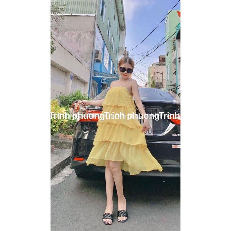 ĐẦM XOÈ VOAN TẦNG 2S CHẤT VOAN DÀY ĐẸP ĐI CHƠI DỄ THƯƠNG SANG ❤️ KÈM HÌNH THẬT SHOP CHỤP (HỒNG, TRẮNG, VÀNG)