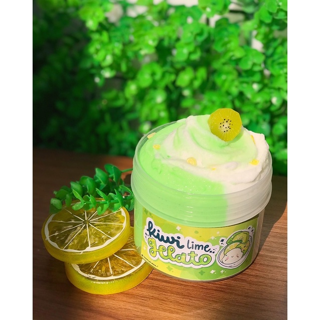 KEM CHANH KIWI - cloudpuff slime