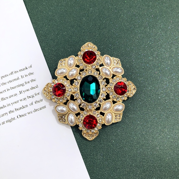 Ghim Cài Áo Đính Ngọc Trai Kiểu Vintage Thời Trang Cho Nữ