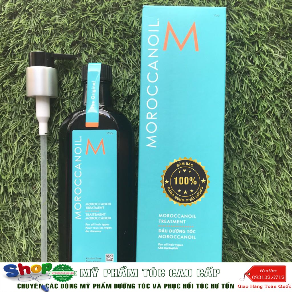 [Moroccanoil-chính hãng] Tinh dầu dưỡng phục hồi tóc hư tổn khô xơ Moroccanoil Treatment 200ml