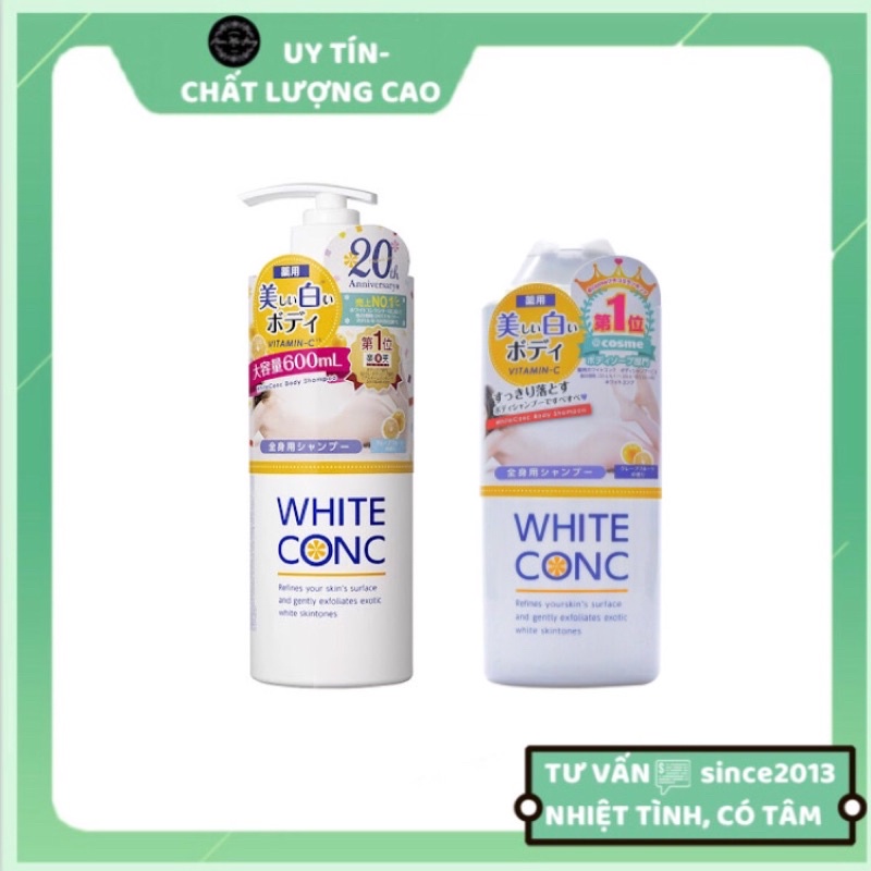 Sữa tắm dưỡng trắng da White Conc