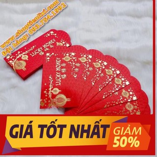 [RẺ] [FLASH SALE 50%] Bao Lì Xì Cao Cấp: Hồng Bao Lucky Money Ép Kim Sang Trọng. Thích Hợp Biếu, Tặng, Lì Xì Tết.