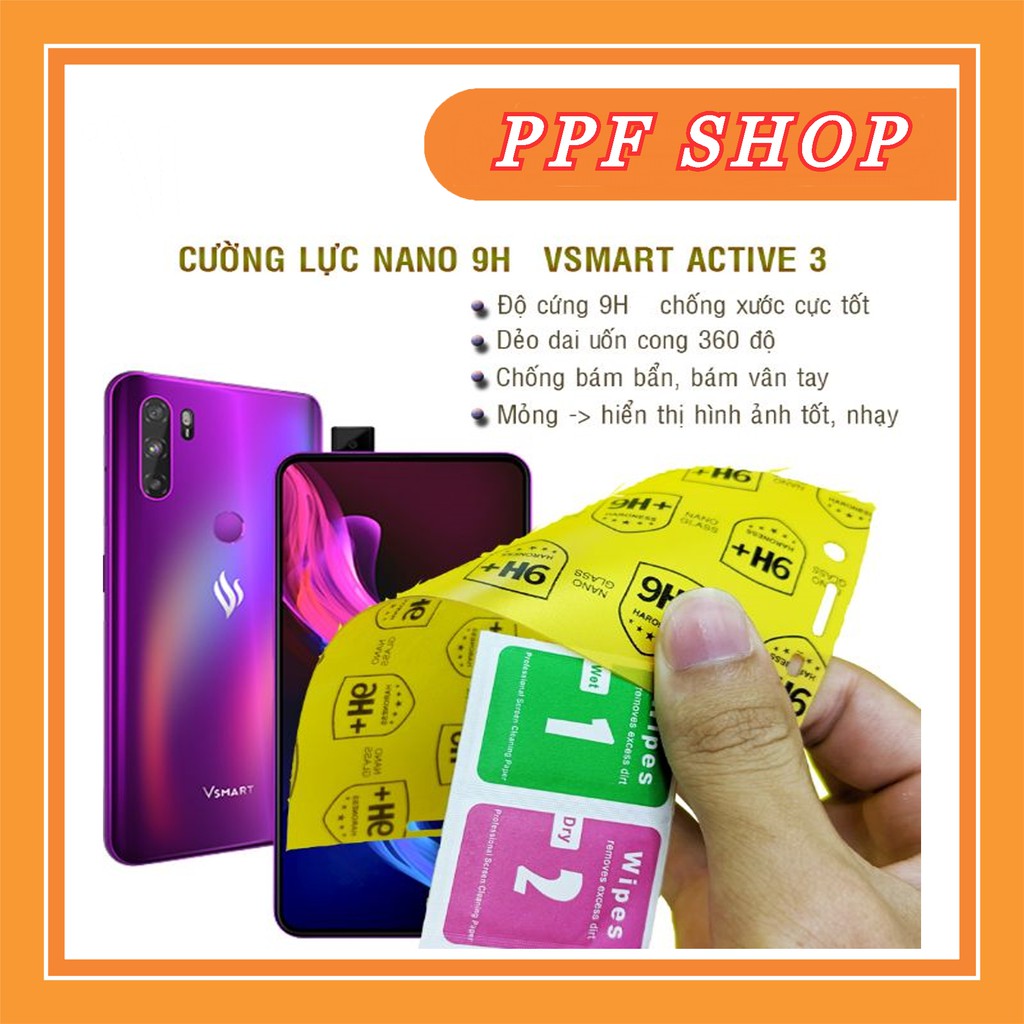 Kính cường lực dẻo nano 9H Vsmart Active 3