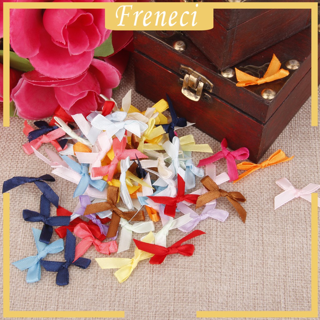 Set 100 Nơ Ruy Băng Mini Trang Trí Đa Dụng
