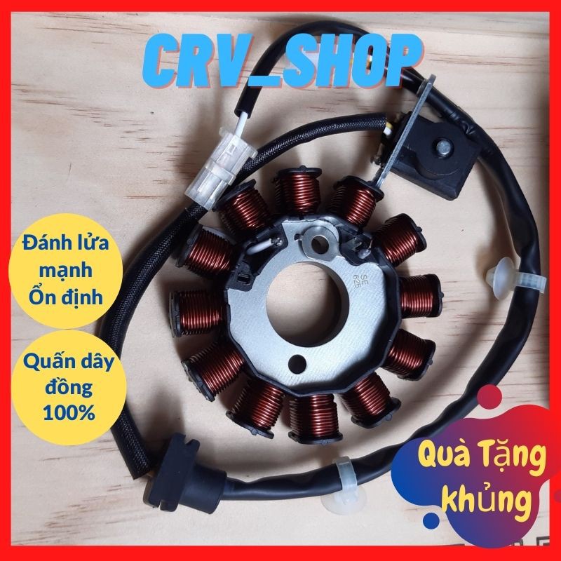Mâm Lửa Xe Máy ❤️𝑭𝑹𝑬𝑬𝑺𝑯𝑰𝑷❤️ Cuộn Lửa Vision Cuộn Điện Đánh Lửa Mạnh Ổn Định Lâu Dài Bảo Hành 6 Tháng