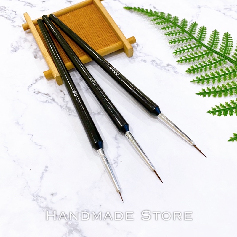 Bộ cọ vẽ đen 3 chiếc