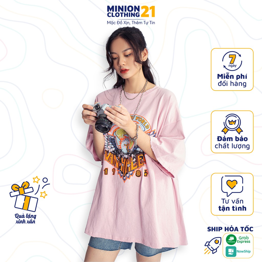 Áo thun tay lỡ MINION CLOTHING phông Unisex nam nữ tee oversize form rộng pull Ulzzang Streetwear Hàn Quốc vải mềm A3016