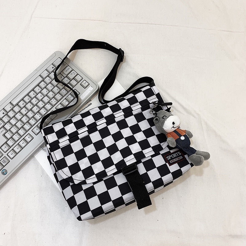 Túi đeo chéo cho nam 1 nịt ulzzang cá tính không kèm móc khoá(có sẵn +hình thật)