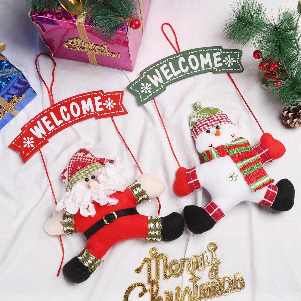 Ông Già Noel Nhồi Bông Dễ Thương Dùng Trang Trí Cây Thông Giáng Sinh